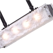 CWI Lighting Assunta 4 Light Contemporary Metal Chandelier in Black