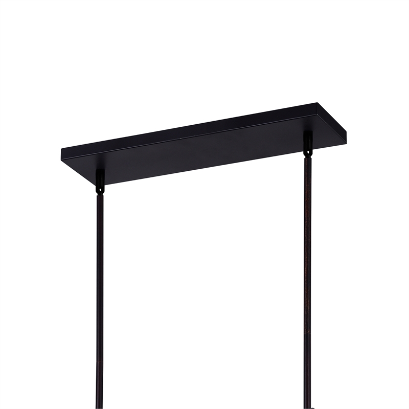CWI Lighting Assunta 4 Light Contemporary Metal Chandelier in Black