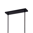 CWI Lighting Assunta 4 Light Contemporary Metal Chandelier in Black