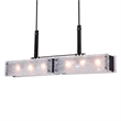 CWI Lighting Assunta 6 Light Contemporary Metal Chandelier in Black