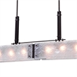 CWI Lighting Assunta 6 Light Contemporary Metal Chandelier in Black