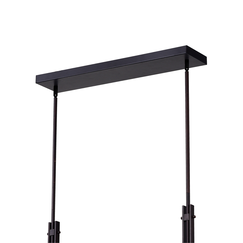 CWI Lighting Assunta 6 Light Contemporary Metal Chandelier in Black