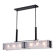 CWI Lighting Assunta 6 Light Contemporary Metal Chandelier in Black