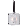 CWI Lighting Assunta 1 Light Contemporary Metal Pendant in Black