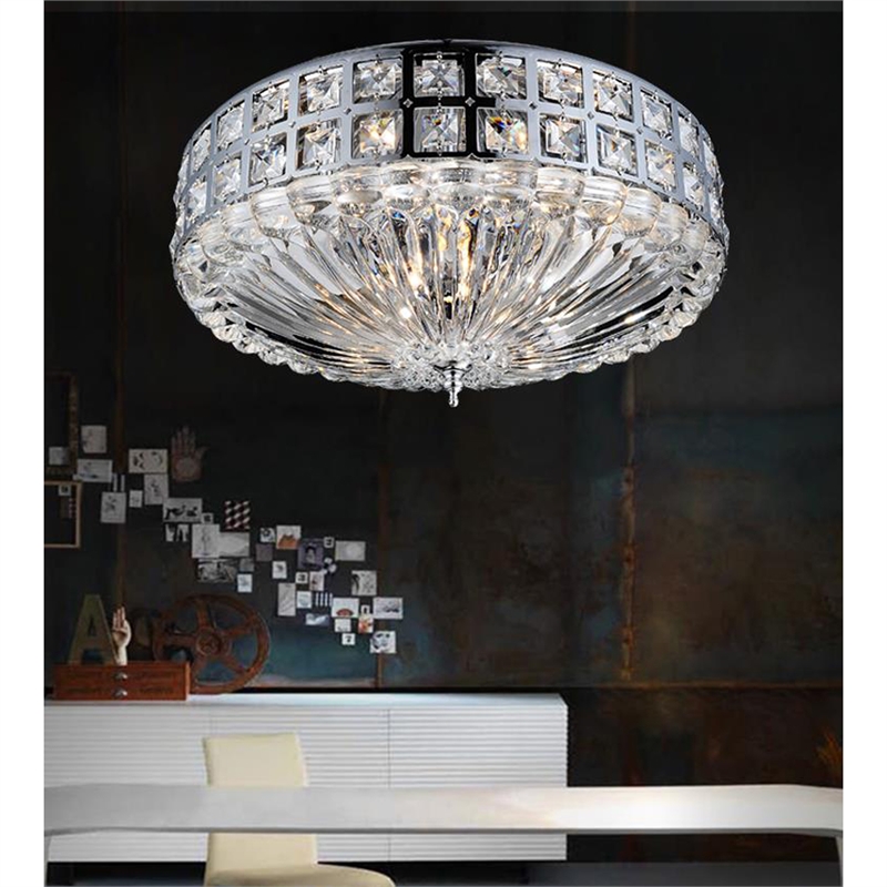 CWI Lighting Bloome 6 Light Contemporary Metal Bowl Flush Mount in Chrome
