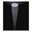 CWI Lighting Rain Drop16 Light Metal Indoor Flush Mount in Chrome