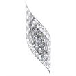 CWI Lighting Chique 4 Light Transitional Metal Wall Light in Chrome