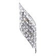 CWI Lighting Chique 4 Light Transitional Metal Wall Light in Chrome