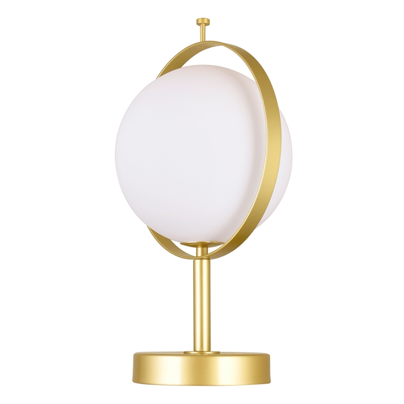 CWI Lighting Da Vinci 1 Light Contemporary Metal Table Lamp in Brass