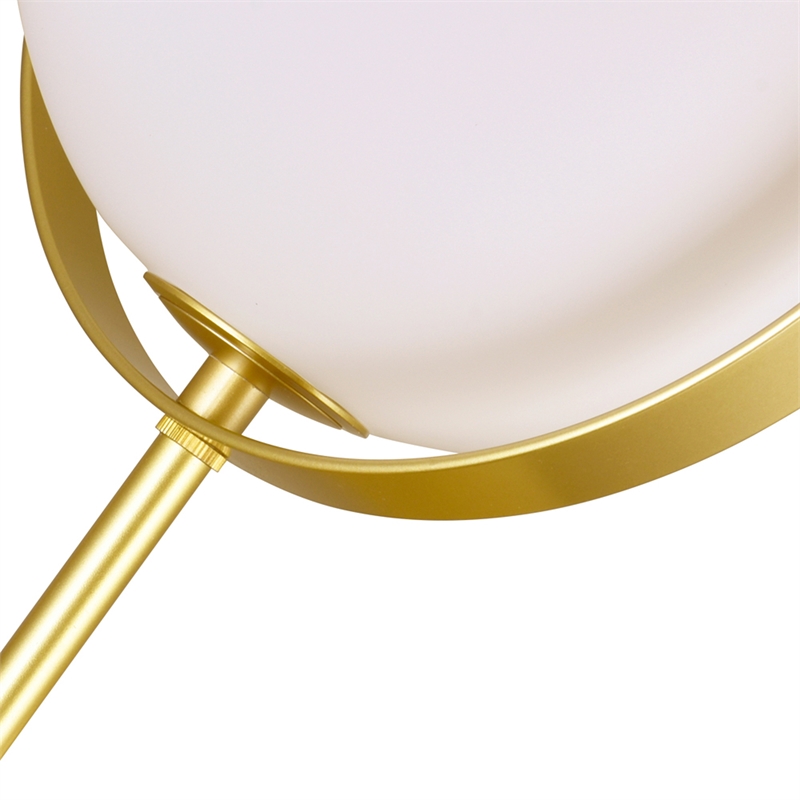 CWI Lighting Da Vinci 1 Light Contemporary Metal Table Lamp in Brass