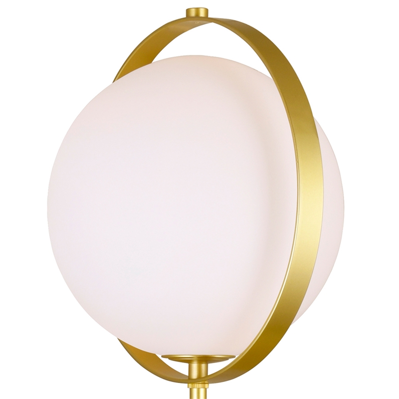 CWI Lighting Da Vinci 1 Light Contemporary Metal Table Lamp in Brass