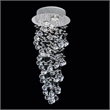 CWI Lighting Double Spiral 2 Light Metal Flush Mount in Chrome