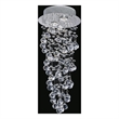 CWI Lighting Double Spiral 2 Light Metal Flush Mount in Chrome