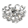 CWI Lighting Swivel 13 Light Contemporary Metal Flush Mount in Chrome