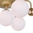 CWI Lighting Element 4 Light Contemporary Metal Flush Mount in Sun Gold