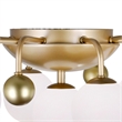 CWI Lighting Element 9 Light Contemporary Metal Flush Mount in Sun Gold