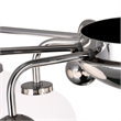 CWI Lighting Element 9 Light Contemporary Metal Flush Mount in Polished Nickel