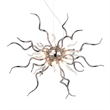CWI Lighting Twist 15 Light Contemporary Metal Chandelier in Chrome