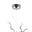 CWI Lighting Twist 15 Light Contemporary Metal Chandelier in Chrome