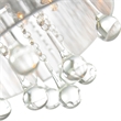 CWI Lighting Water Drop 4 Light Metal Flush Mount with Drum Shade in Chrome