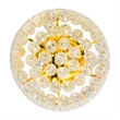 CWI Lighting Empire 3 Light Transitional Metal Flush Mount in Gold