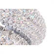CWI Lighting Empire 4 Light Transitional Metal Flush Mount in Chrome