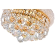 CWI Lighting Empire 4 Light Transitional Metal Flush Mount in Gold