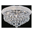 CWI Lighting Empire 5 Light Transitional Metal Flush Mount in Chrome