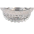 CWI Lighting Empire 8 Light Transitional Metal Flush Mount in Chrome