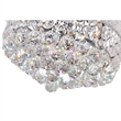 CWI Lighting Empire 8 Light Transitional Metal Flush Mount in Chrome