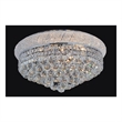 CWI Lighting Empire 13 Light Transitional Metal Flush Mount in Chrome