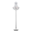 CWI Lighting Empire 8 Light Transitional Metal Floor Lamp in Chrome