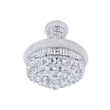 CWI Lighting Empire 8 Light Down Transitional Metal Chandelier in Chrome
