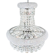 CWI Lighting Empire 14 Light Down Transitional Metal Chandelier in Chrome