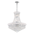 CWI Lighting Empire 14 Light Down Transitional Metal Chandelier in Chrome