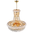 CWI Lighting Empire 14 Light Down Transitional Metal Chandelier in Gold