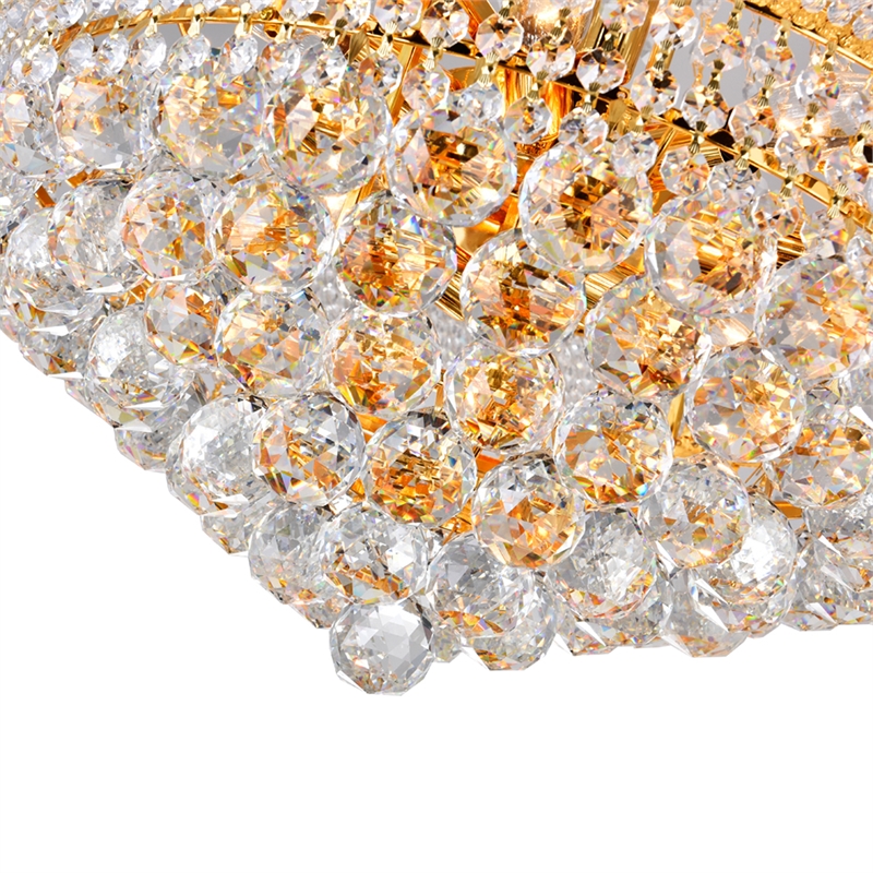 CWI Lighting Empire 14 Light Down Transitional Metal Chandelier in Gold