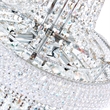 CWI Lighting Empire 17 Light Down Transitional Metal Chandelier in Chrome