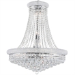 CWI Lighting Empire 18 Light Down Transitional Metal Chandelier in Chrome