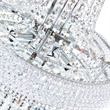CWI Lighting Empire 18 Light Down Transitional Metal Chandelier in Chrome