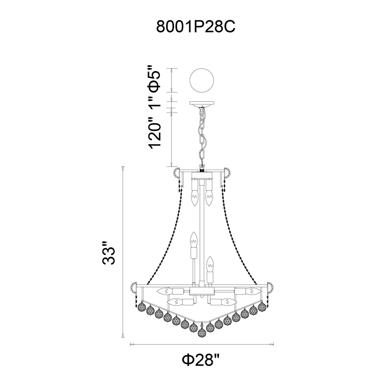CWI Lighting Empire 18 Light Down Transitional Metal Chandelier in Chrome