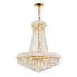 CWI Lighting Empire 18 Light Down Transitional Metal Chandelier in Gold