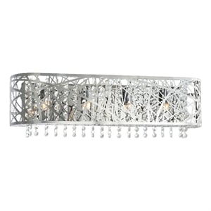 CWI Lighting Eternity 4 Light Contemporary Metal Vanity Light in Chrome