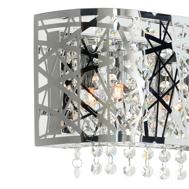 CWI Lighting Eternity 6 Light Contemporary Metal Vanity Light in Chrome
