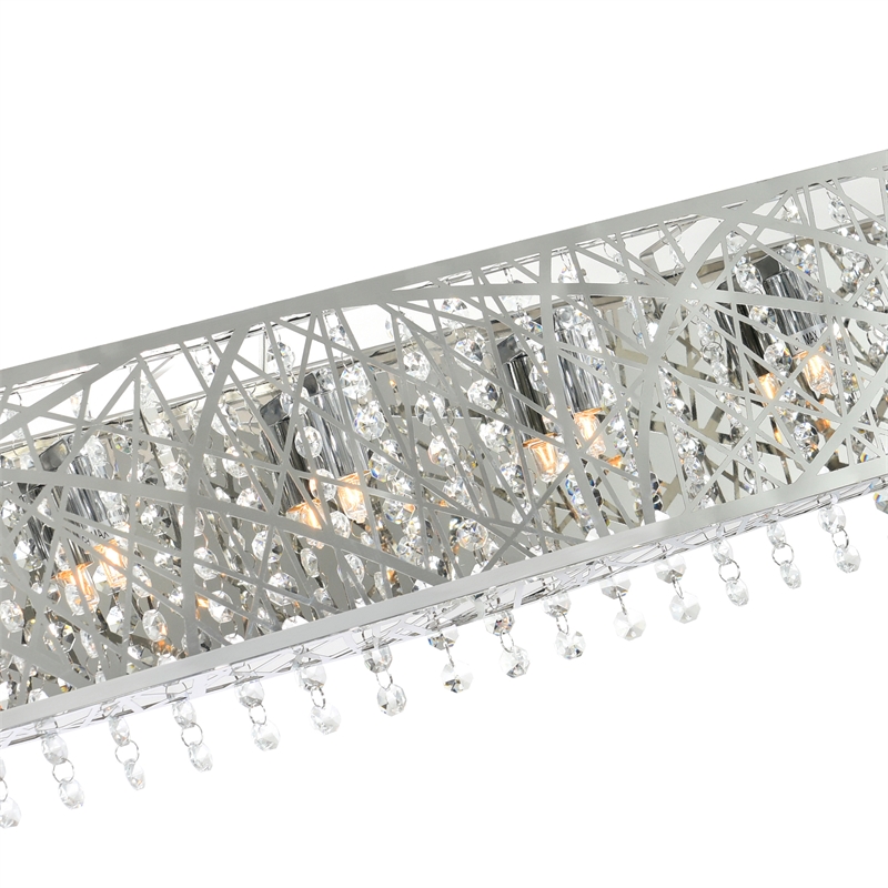 CWI Lighting Eternity 6 Light Contemporary Metal Vanity Light in Chrome
