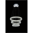 CWI Lighting Florence Transitional Metal LED Chandelier in Chrome