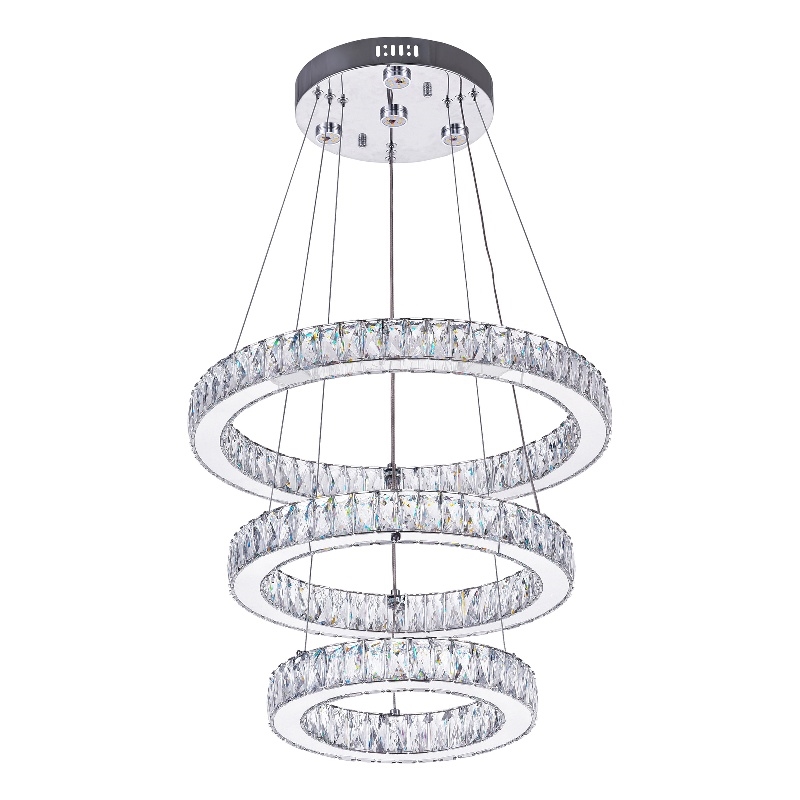 CWI Lighting Florence Transitional Metal LED Chandelier in Chrome
