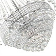 CWI Lighting Hallway32 Light Transitional Metal Flush Mount in Chrome