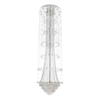 CWI Lighting Hallway32 Light Transitional Metal Flush Mount in Chrome