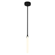 CWI Lighting Hoops 1 Light Contemporary Metal LED Pendant in Black